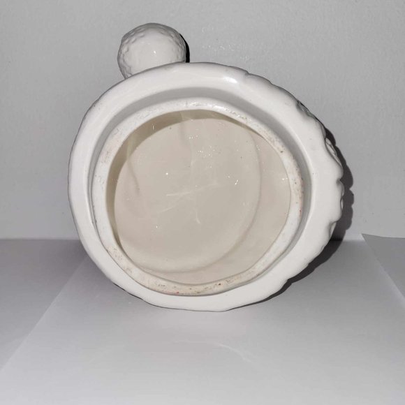 RARE Enesco Santa Cookie Jar 1980s | Glazed Porcelain | Hand-Painted | 10" Tall - Picture 14 of 14